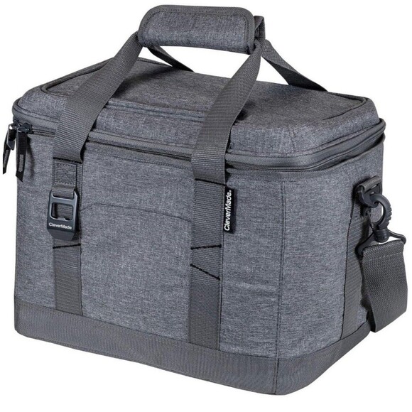 CleverMade Seaside Cooler 18 Collapsible Cooler Bag, 18 Can - Gray NWT - Picture 1 of 16